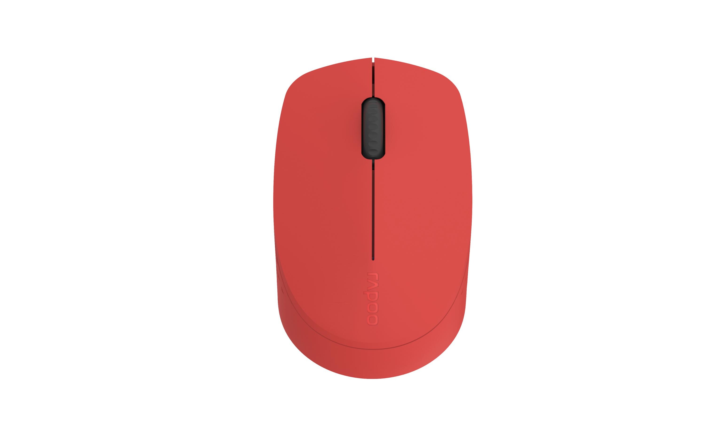 Maus M100 Optical Silent RedGeräuscharme Wireless-Maus mit optischem Sensor