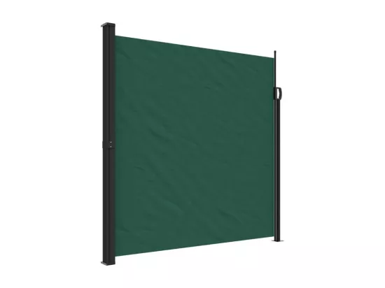 Auvent latéral rétractable vert foncé 200x500