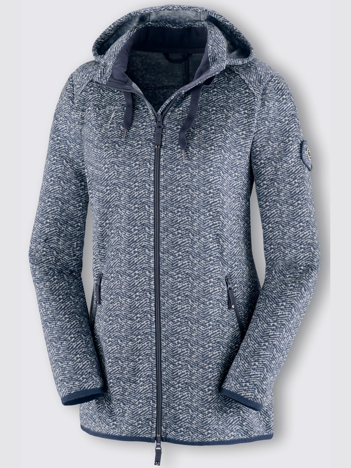 Veste polaire effet tricoté