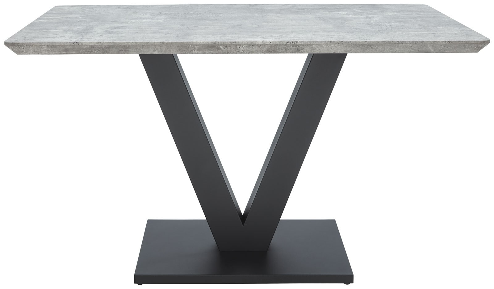 CASAVANTI Esstisch MIA 135 x 80 cm Metall/Zement-Optik