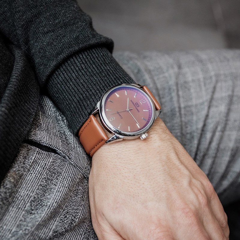 Montre Homme M. JOHN bracelet Cuir Marron