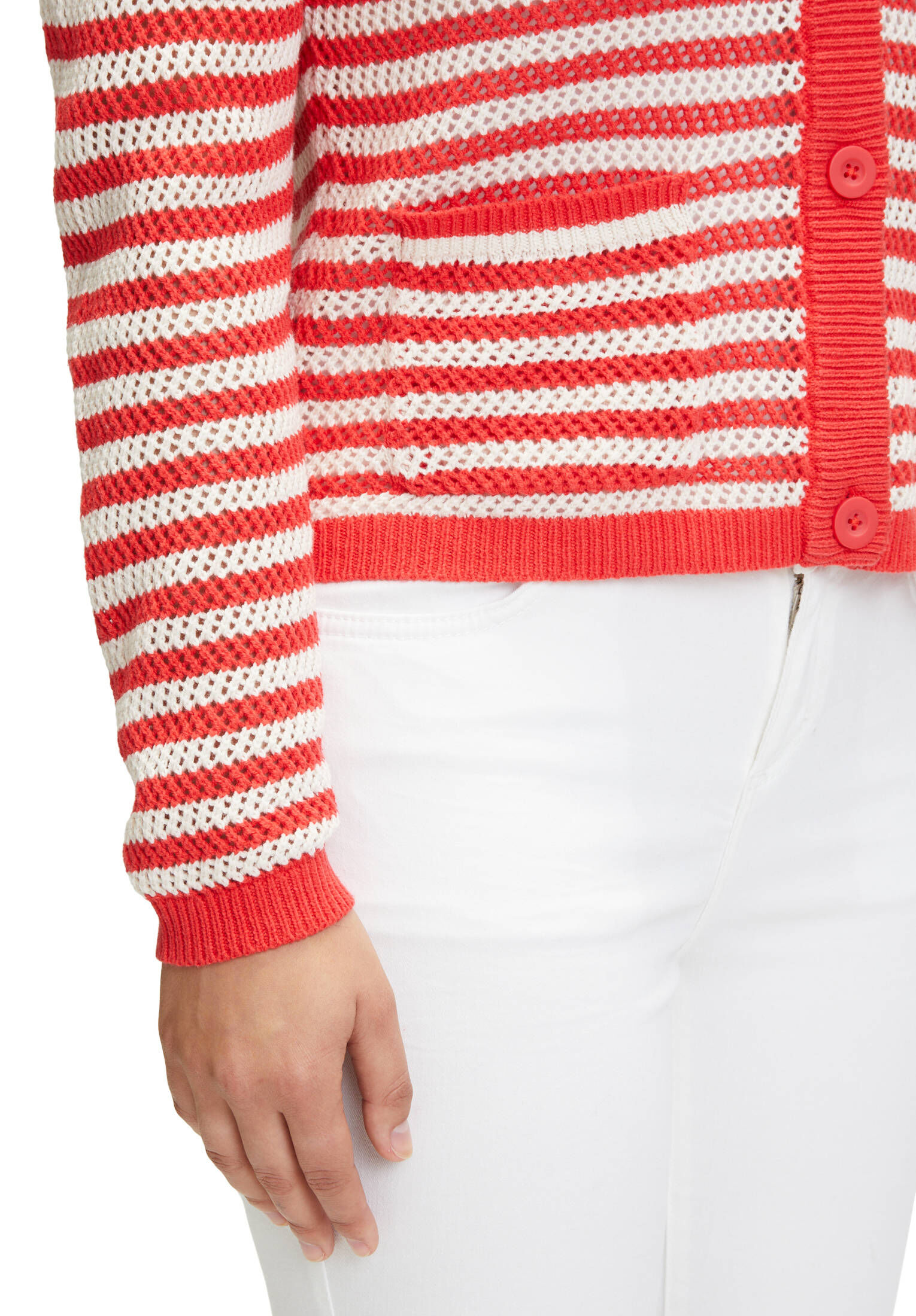 Cartoon| Damen Strick-Cardigan mit Knopfleiste