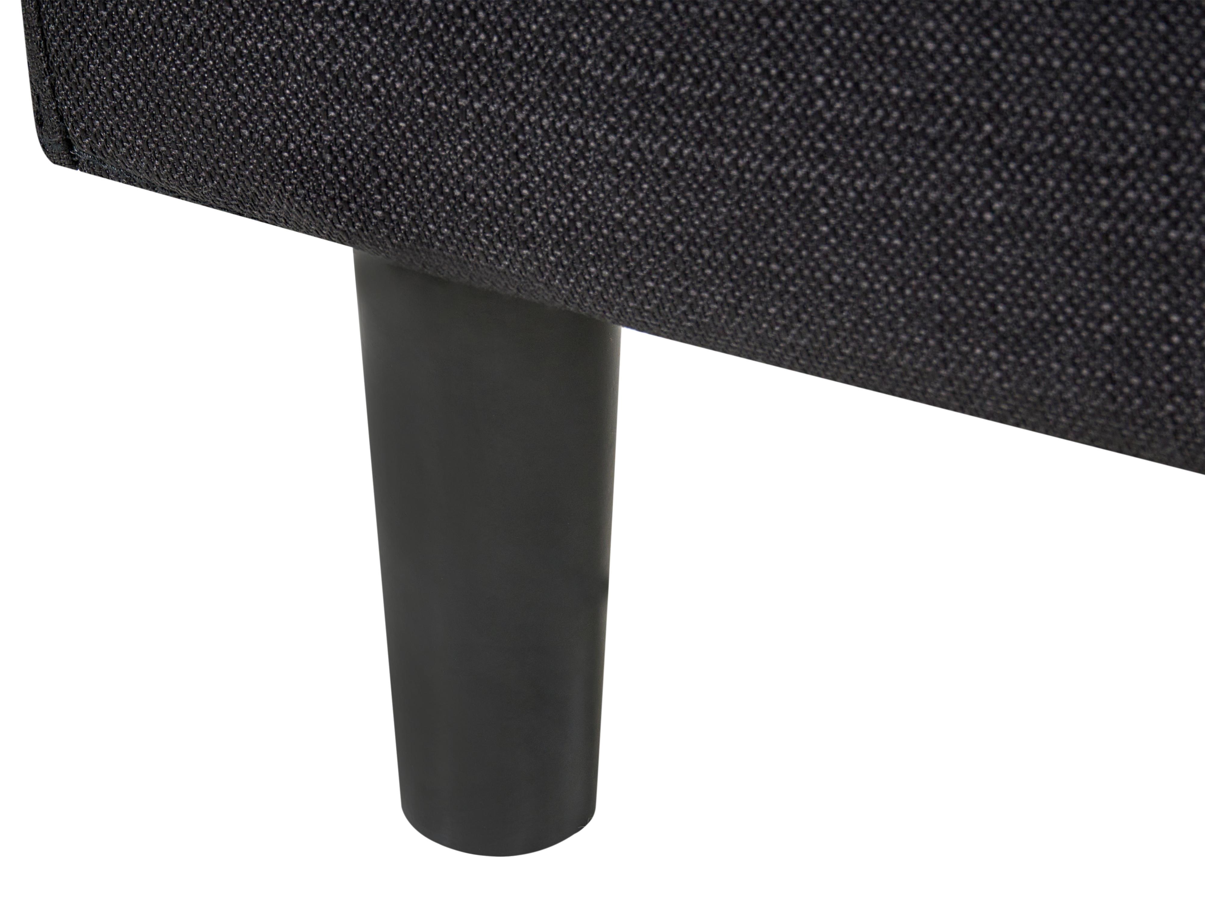 Bed Stof FITOU 120 x 200 cm Zwart