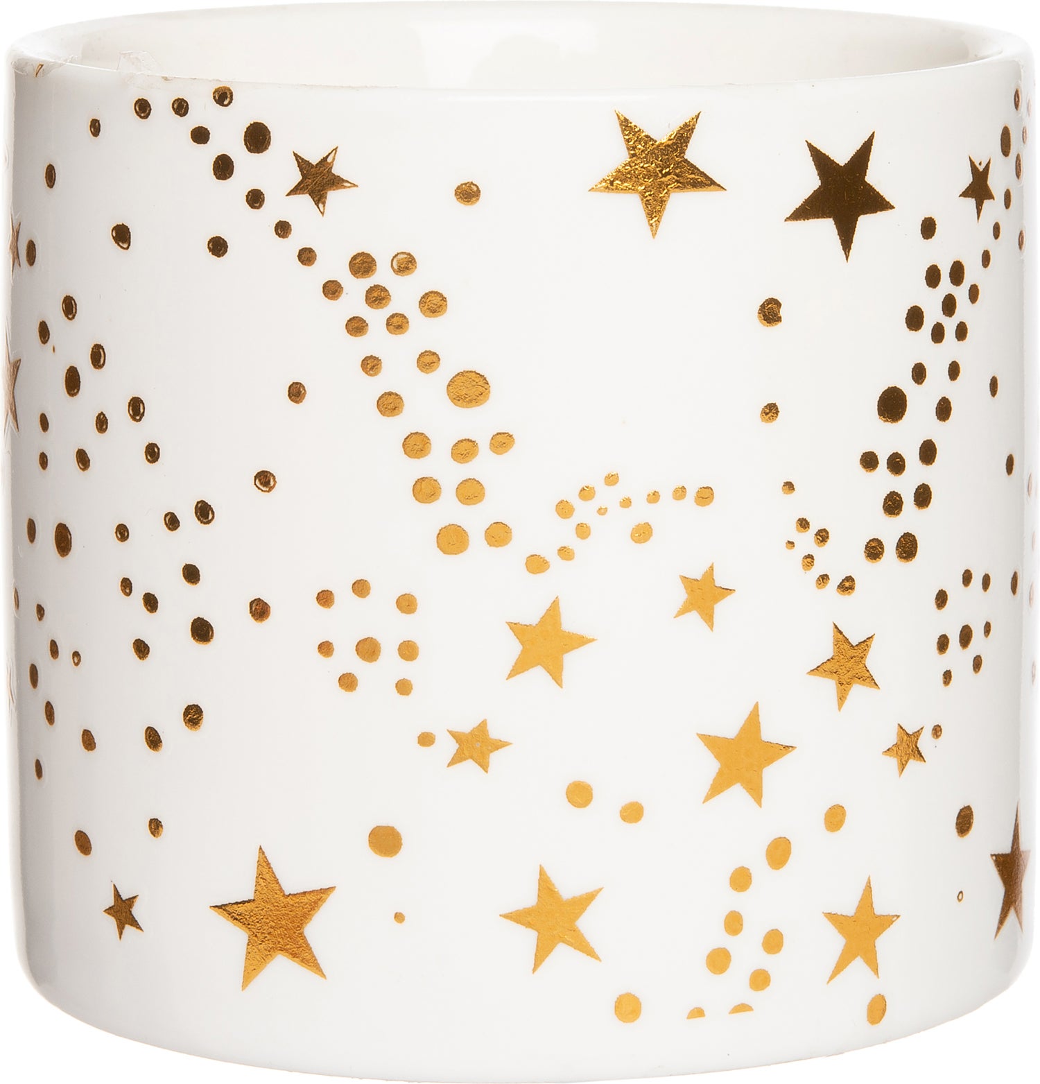 Intratuin bloempot Noel wit D 6,5 H 6 cm
