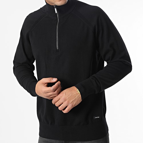Pull Col Zippé 0722 Noir