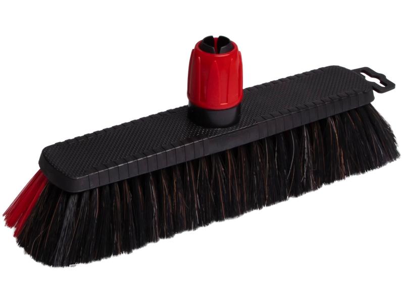 Edi Baur Besen Heavy duty mit Teleskopstiel, Rot Bodenwischer, 30 cm