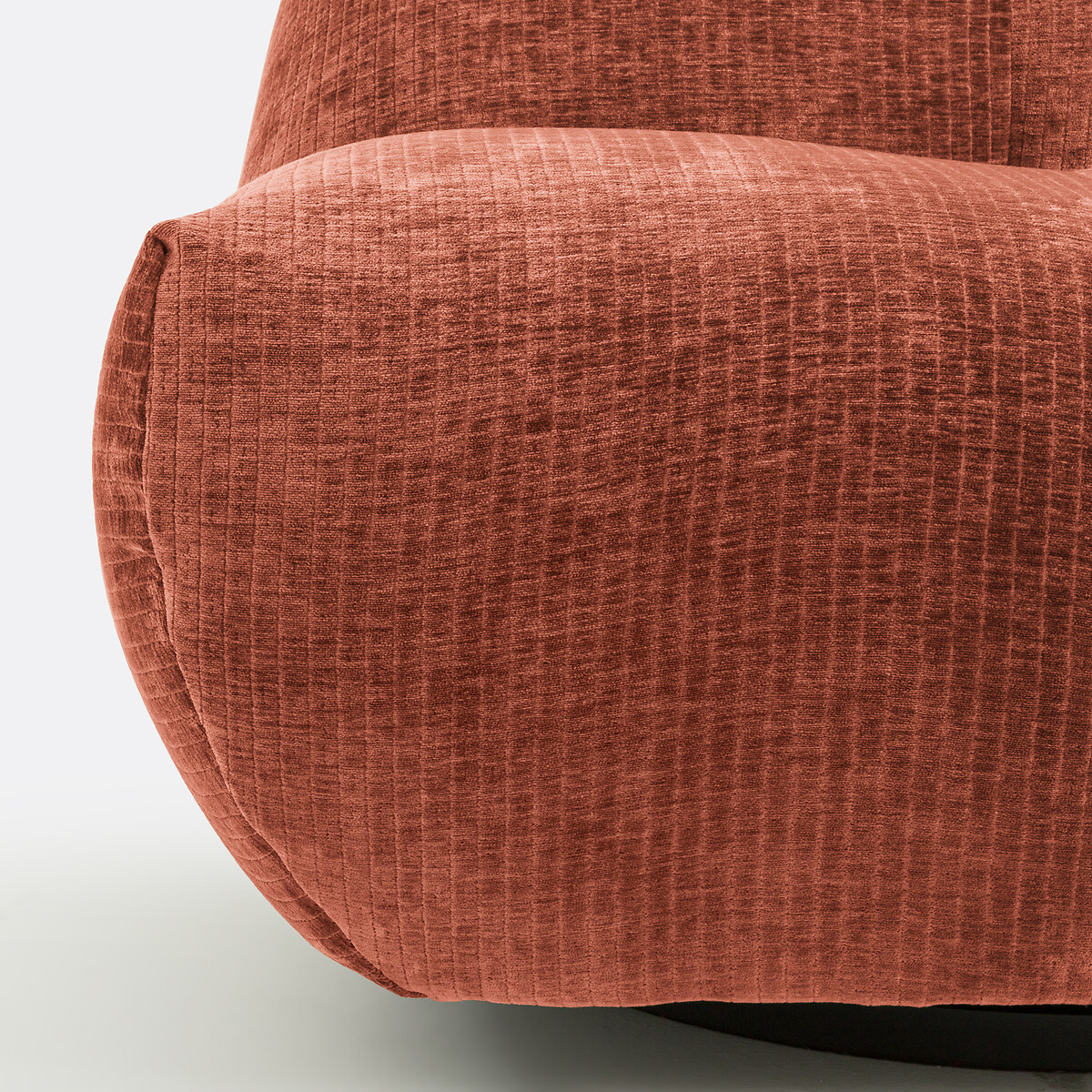LA REDOUTE INTERIEURS<br>Draaibare fauteuil, vintage ribfluweel, Nuria