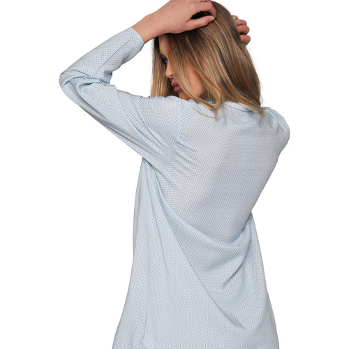 Admas - Camisón de manga larga Winter Ocean Azul