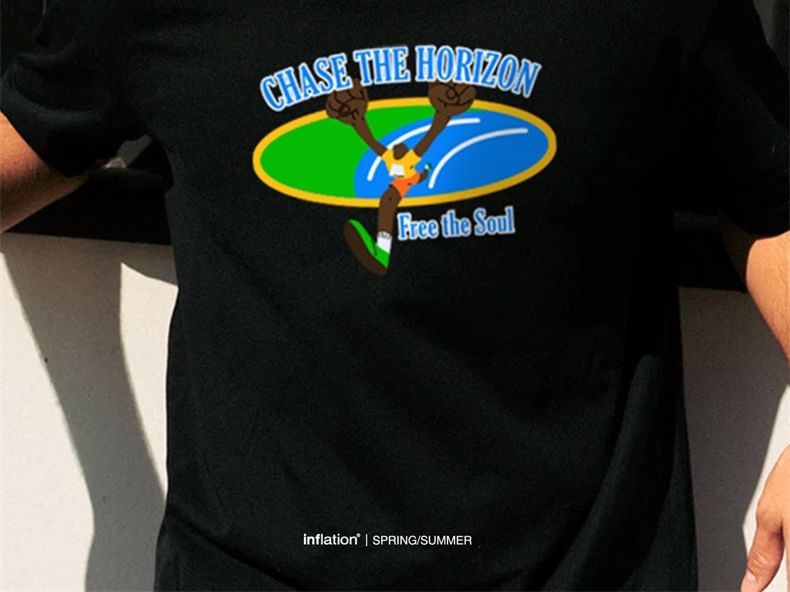 Newin - Koelend, snel drogend atletiek-T-shirt met print