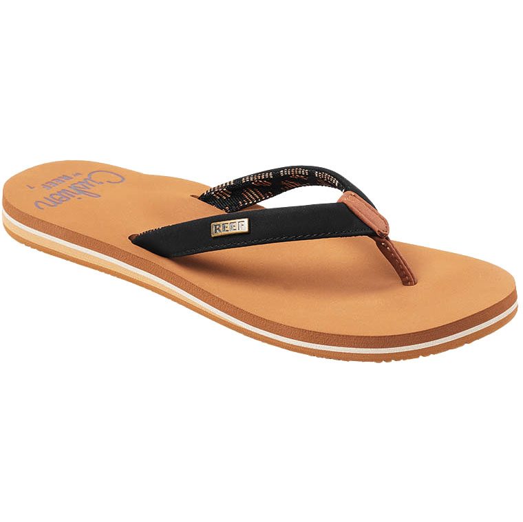 Reef Cuhion Sands Sandale Damen black tan