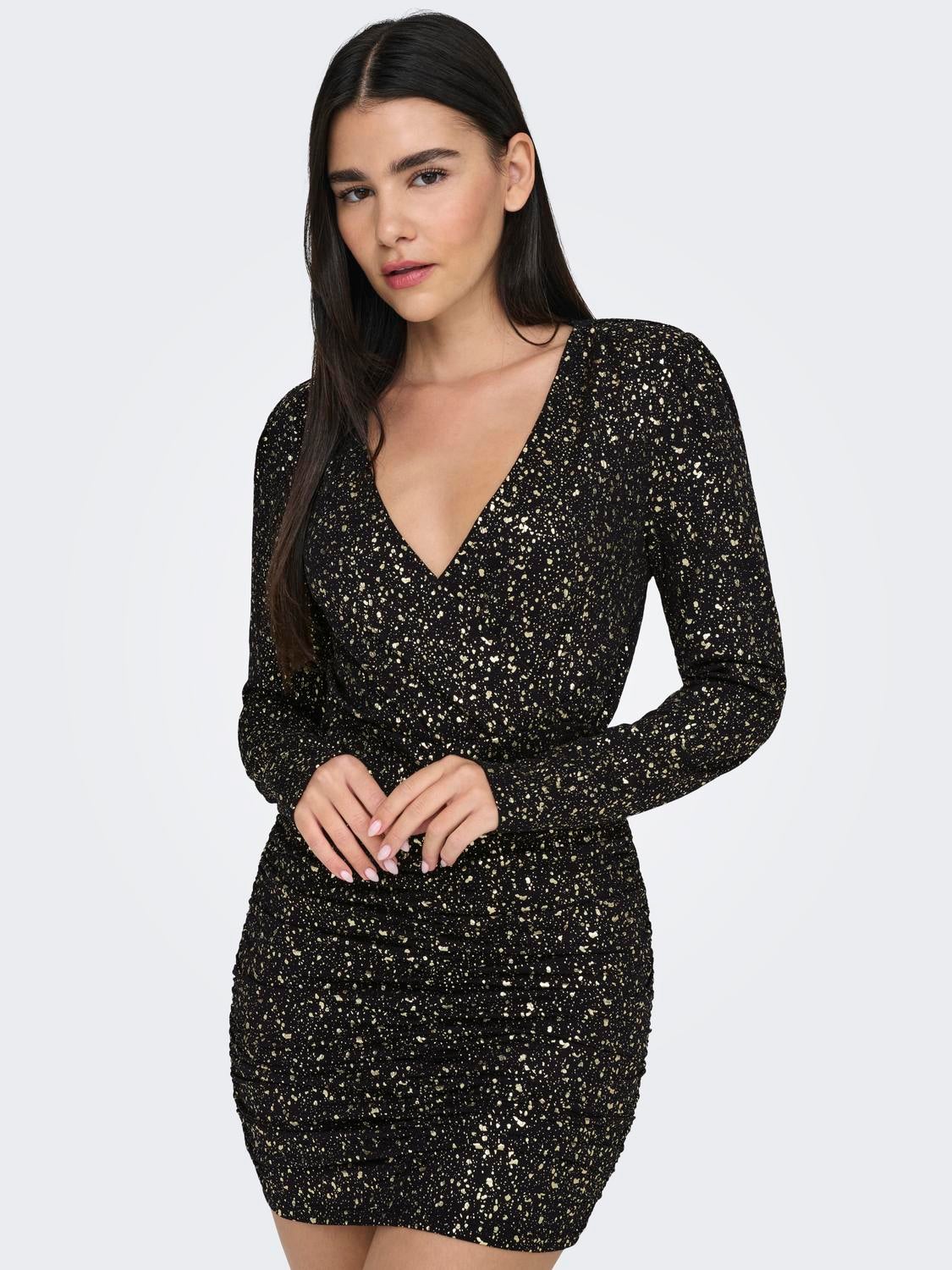 ONLNEW Kurzes Kleid Black