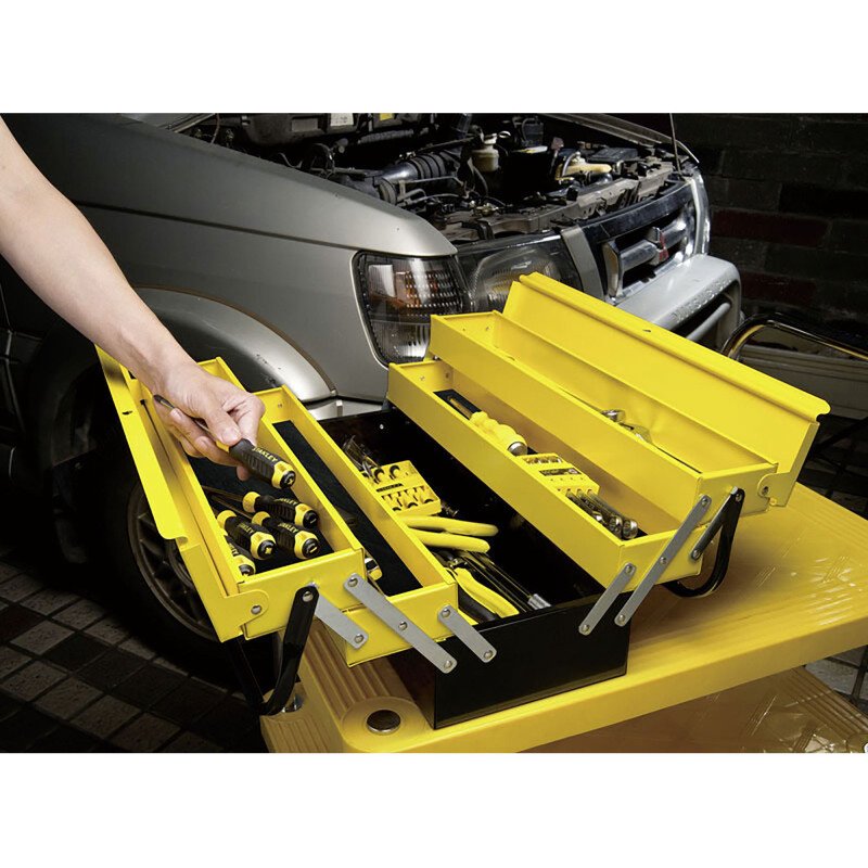Boîte à outils métallique Stanley 5 plateaux