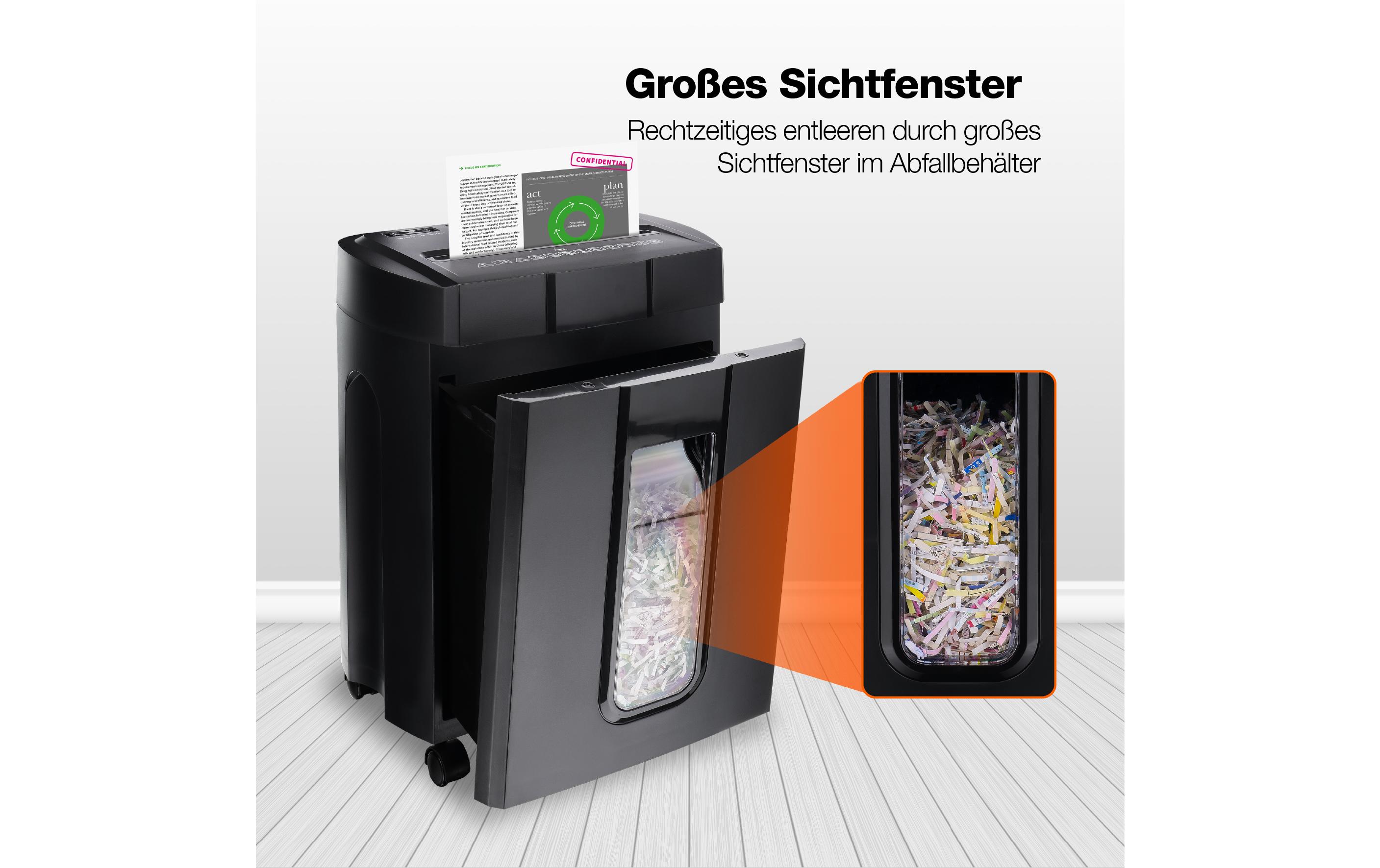 Aktenvernichter PS500-70OP P-4, 14 Blatt<br>Cross Cut Shredder