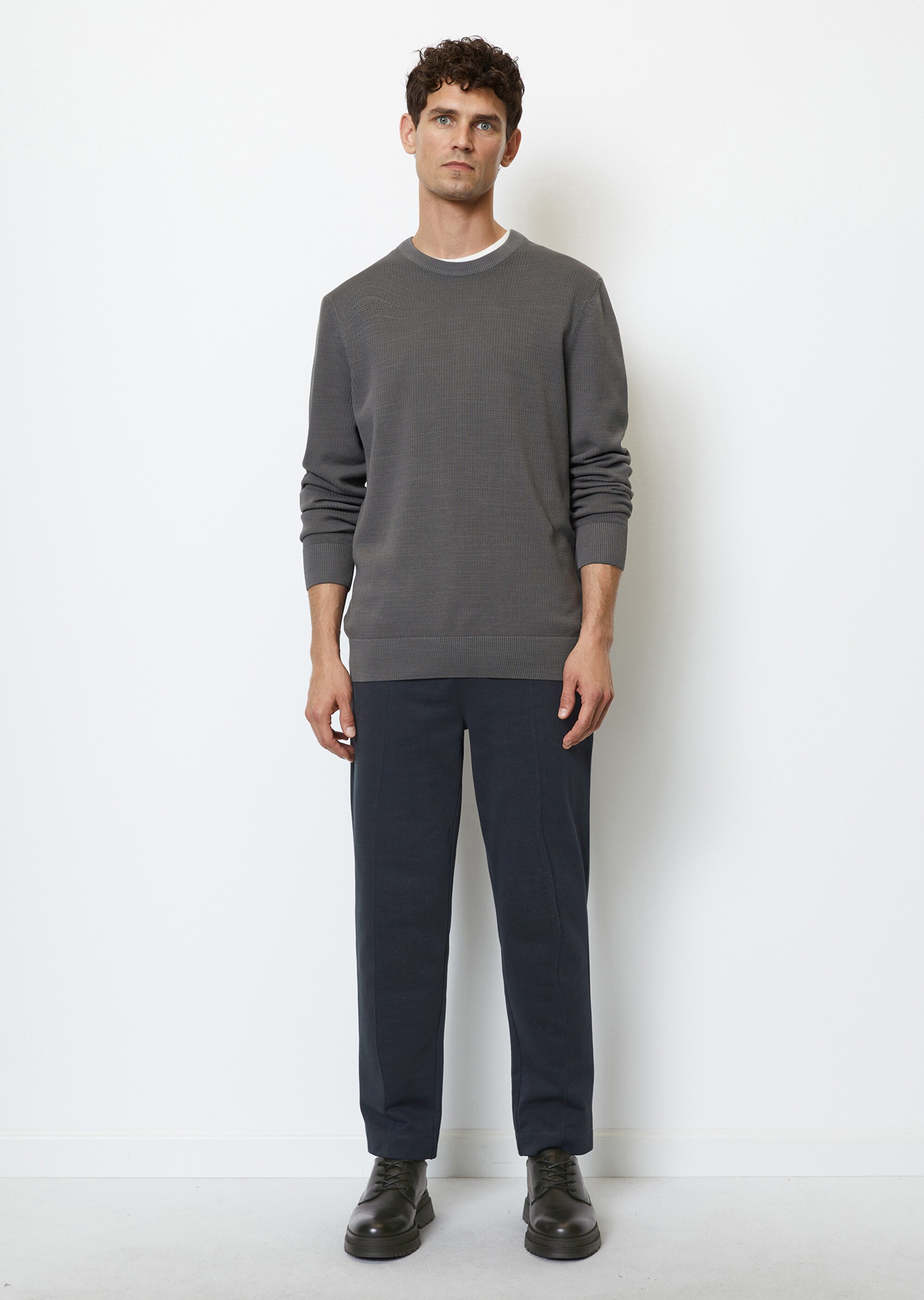 Pullover regular aus fein geripptem Organic Cotton