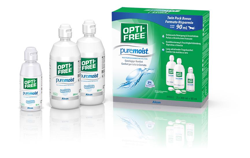 PureMoist 2 x 300 ml + 90 mlKontaktlinsenpflegemittel