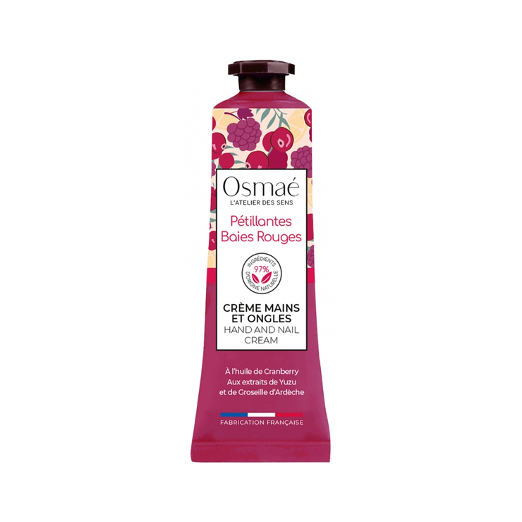 Crème mains et ongles pétillantes baies rouges 30 ml