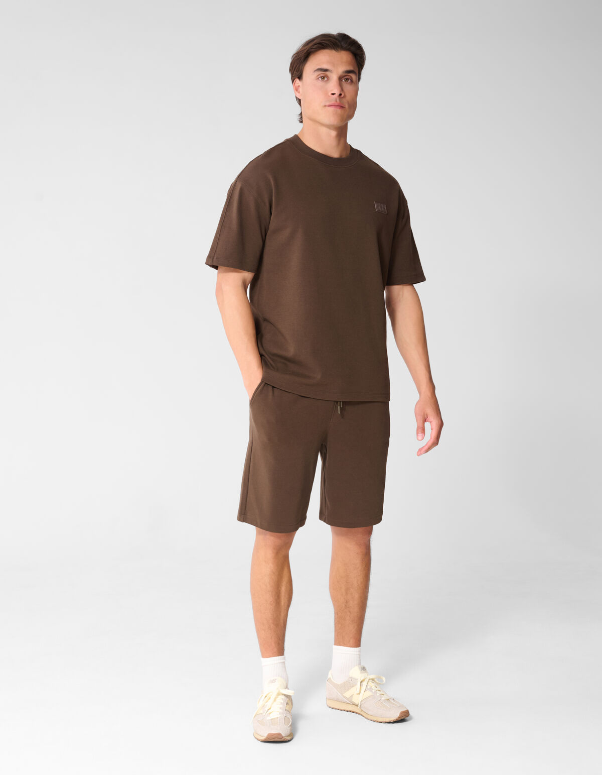 Spark Label T-shirt Donkerbruin