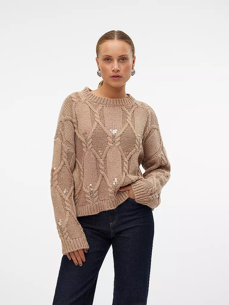 VERO MODA Pullover VMUNA beige