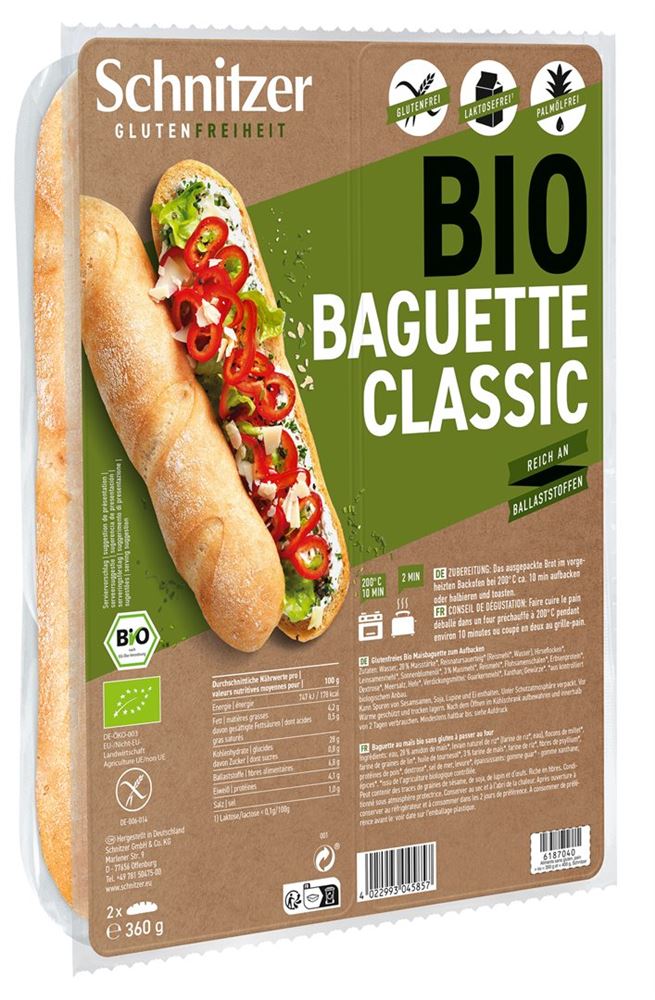 Schnitzer Bio Baguette<br>360 g, Classic