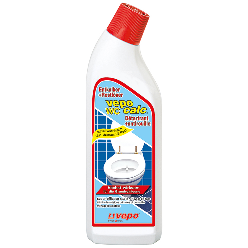VEPOCALC WC-Entkalker + Rostlöser<br>750 ml, Flasche, Urinsteinentferner maximal wirksam metallverträglich