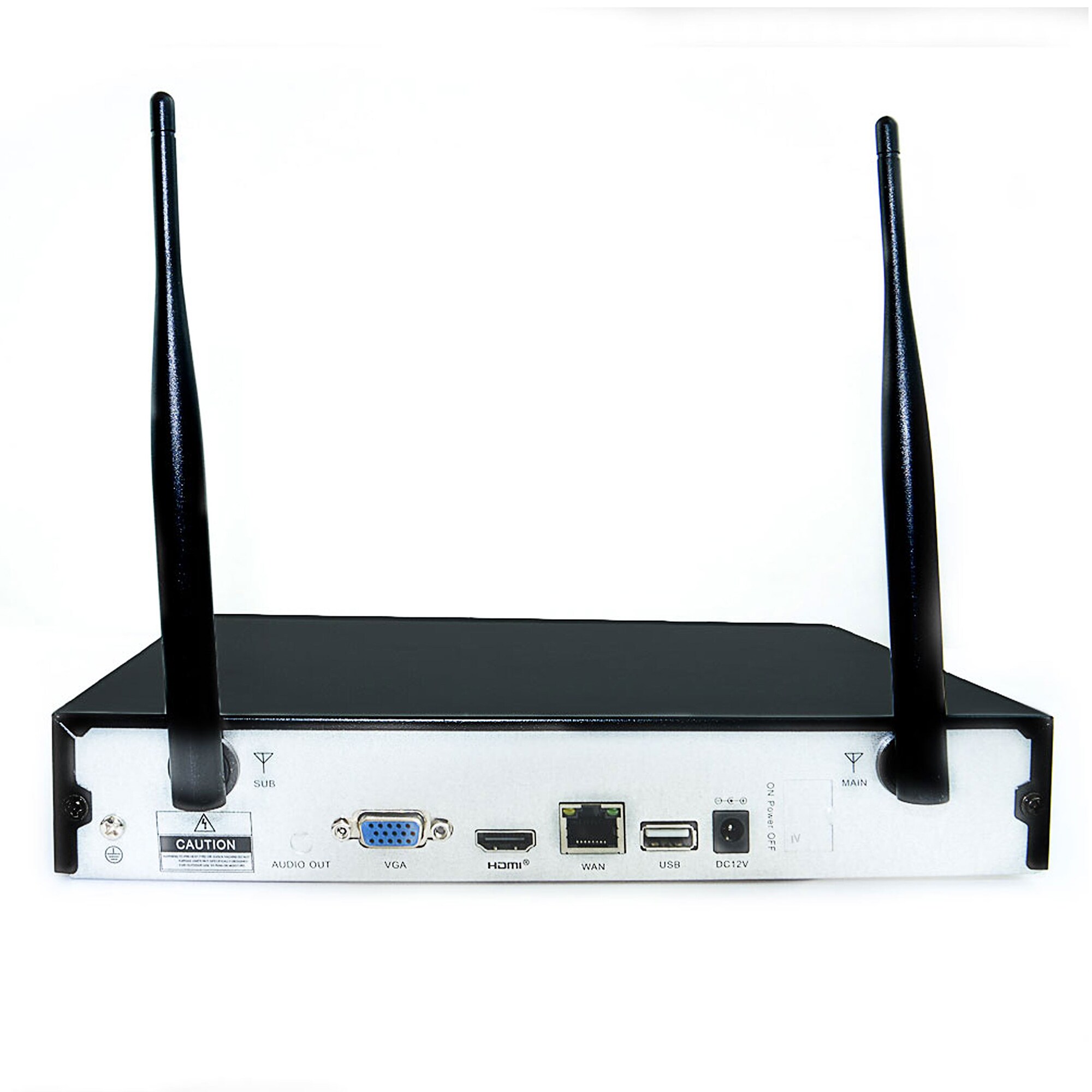 Inkovideo INKO-22M Komplettset 4-Kanal Netzwerkrekorder mit 2 x Full HD 3MP Überwachungskameras