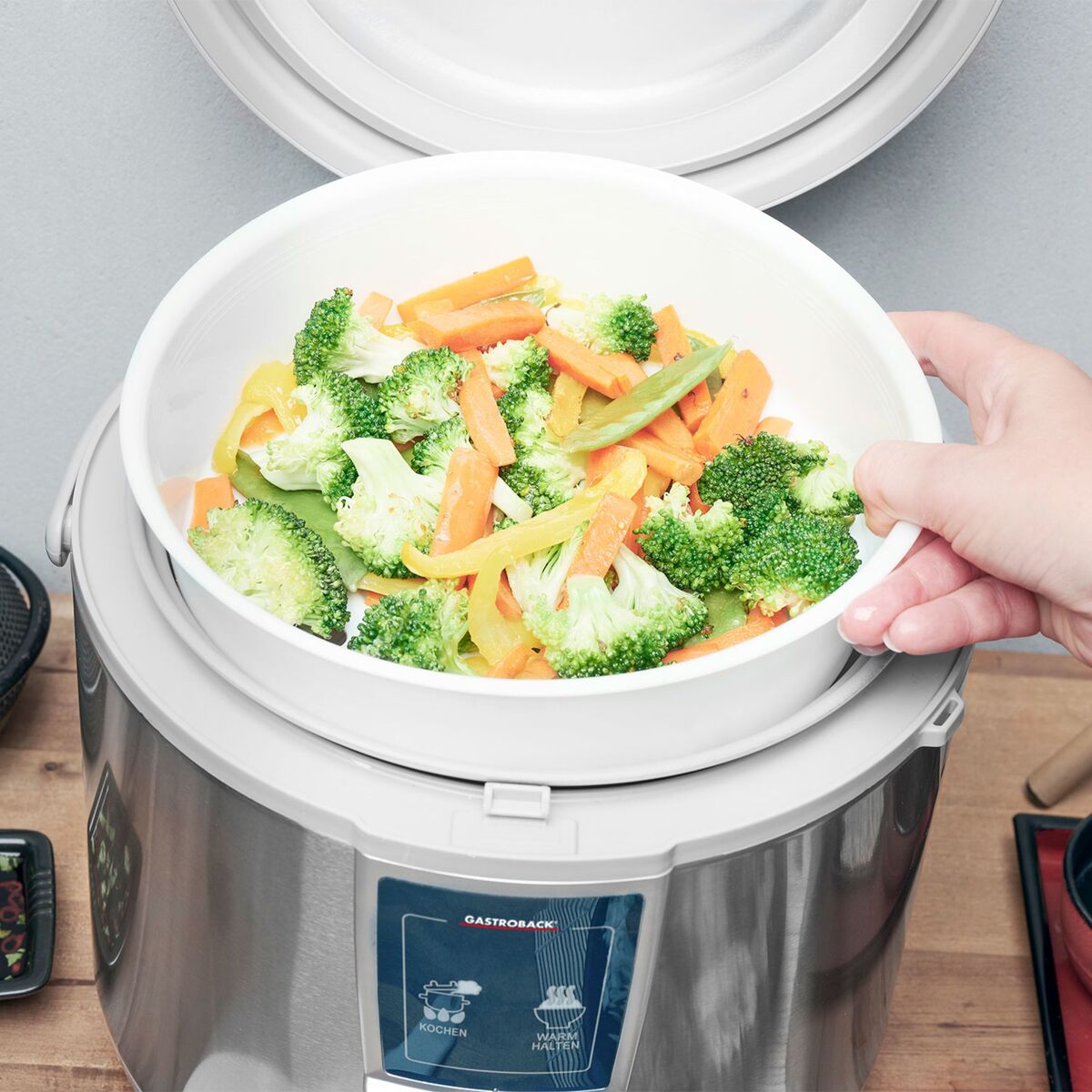 Design Pro riskoker 5 liter, rustfritt stål