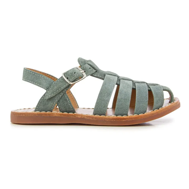 Pom d'Api Sandales Plage-Stitch Dad | Gris souris