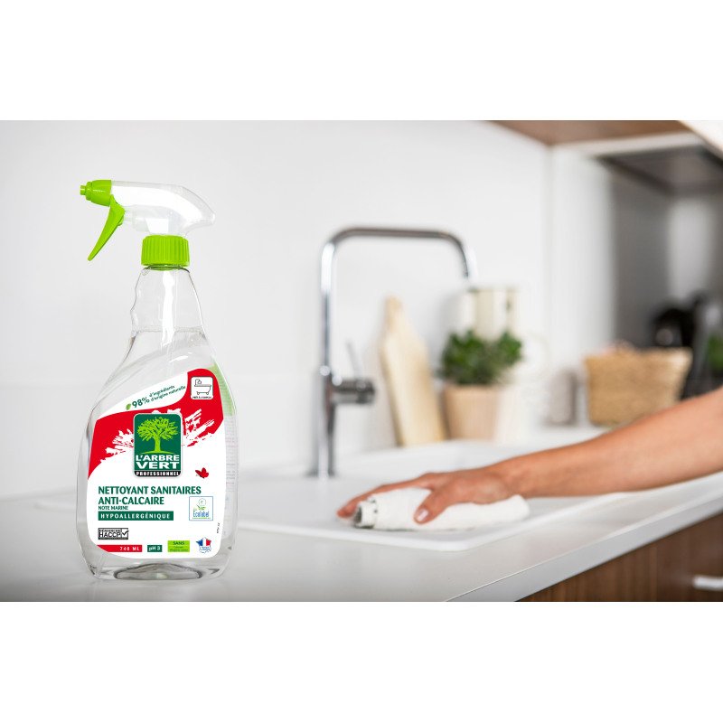 Nettoyant anticalcaire Sanitaire L’Arbre Vert professionnel  – Spray 740 ml