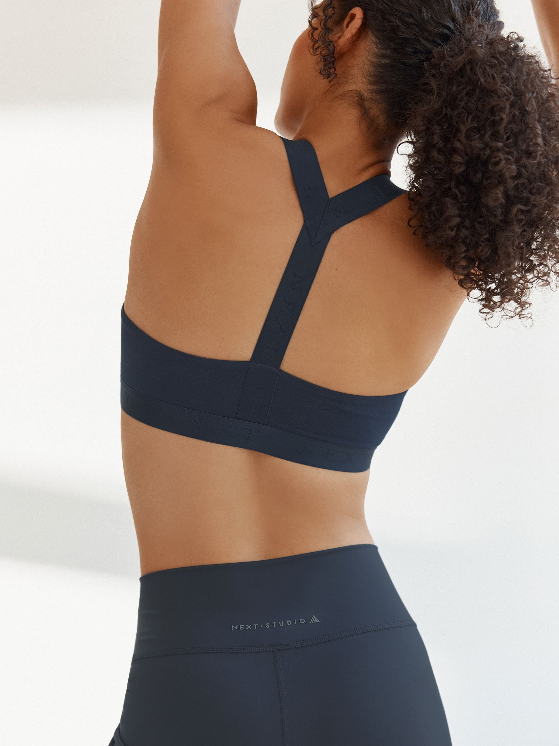 Donkerblauw - Active Sports ultiem comfortabele lage impact cropped top
