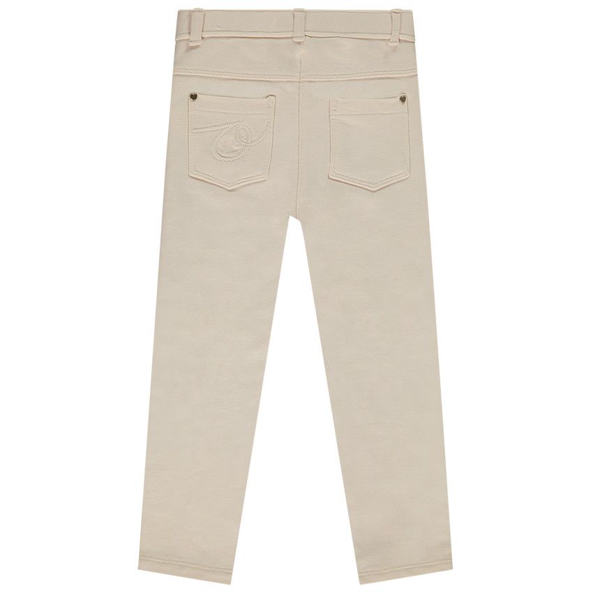 Jegging uni pour bébé fille - Ecru