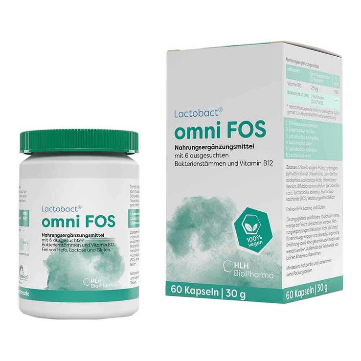 Lactobact omni Fos magensaftresistente Kapseln, 60 St