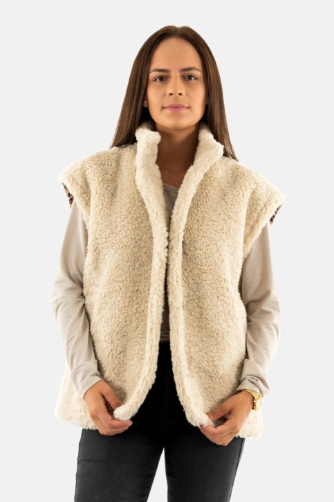 Blousons et vestes freeman t. porter vatika fur p101-f f913 ecru