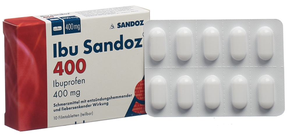 IBU Sandoz Filmtabl 400 mg Blist 10 Stk