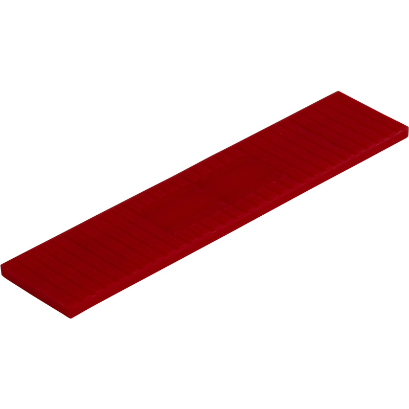 Kunststof rasterblokje 22x3mm Rood