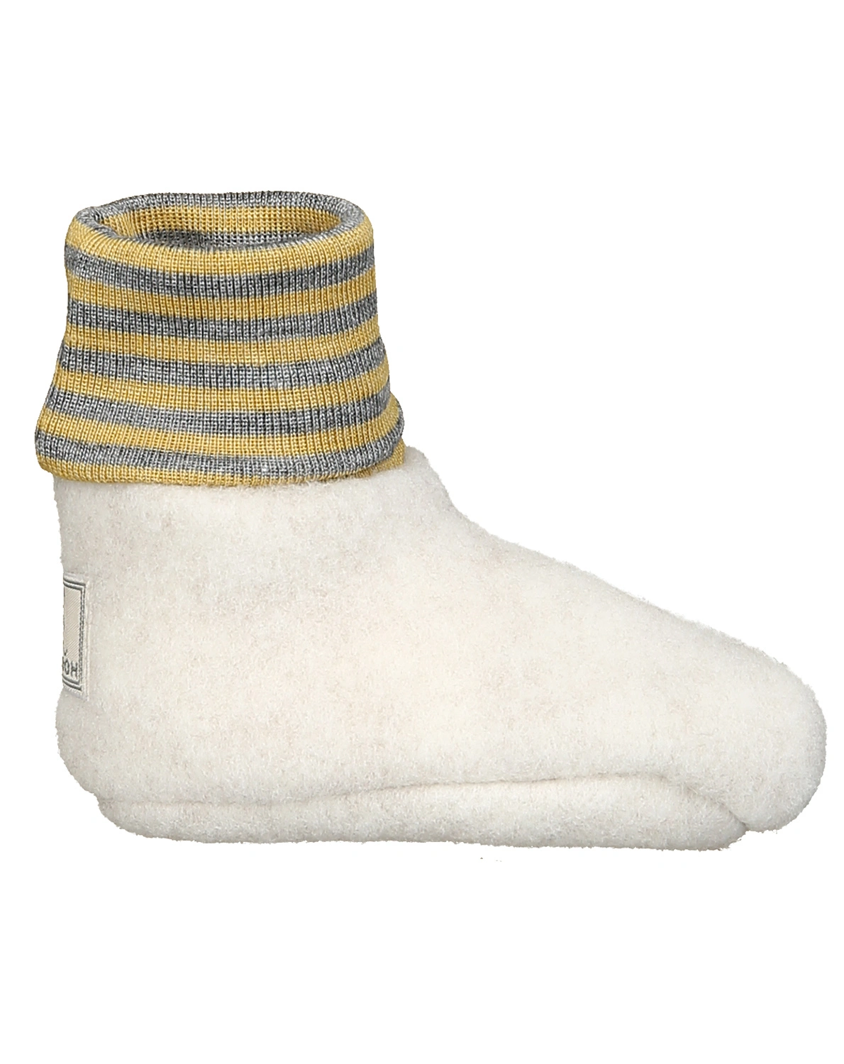 Wollfleece-Babyschuhe SOX in natur melange