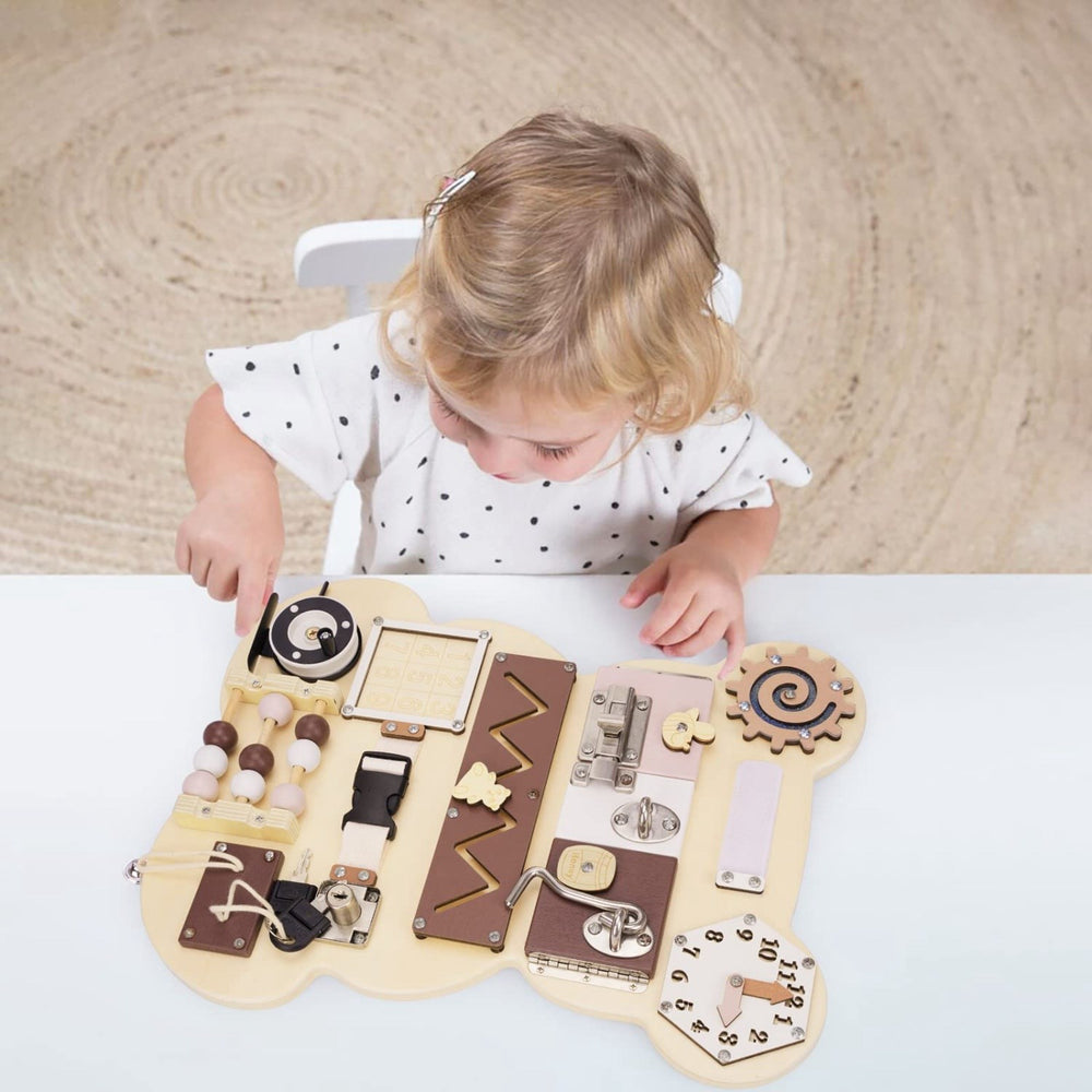 Køb HEMMINGSEN Kids Brown Aktivitetstavle Bjørn Bærbar