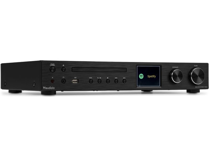 Audizio Internet Radio Bolzano Schwarz Radio mit Verstärker und DAB /CD
