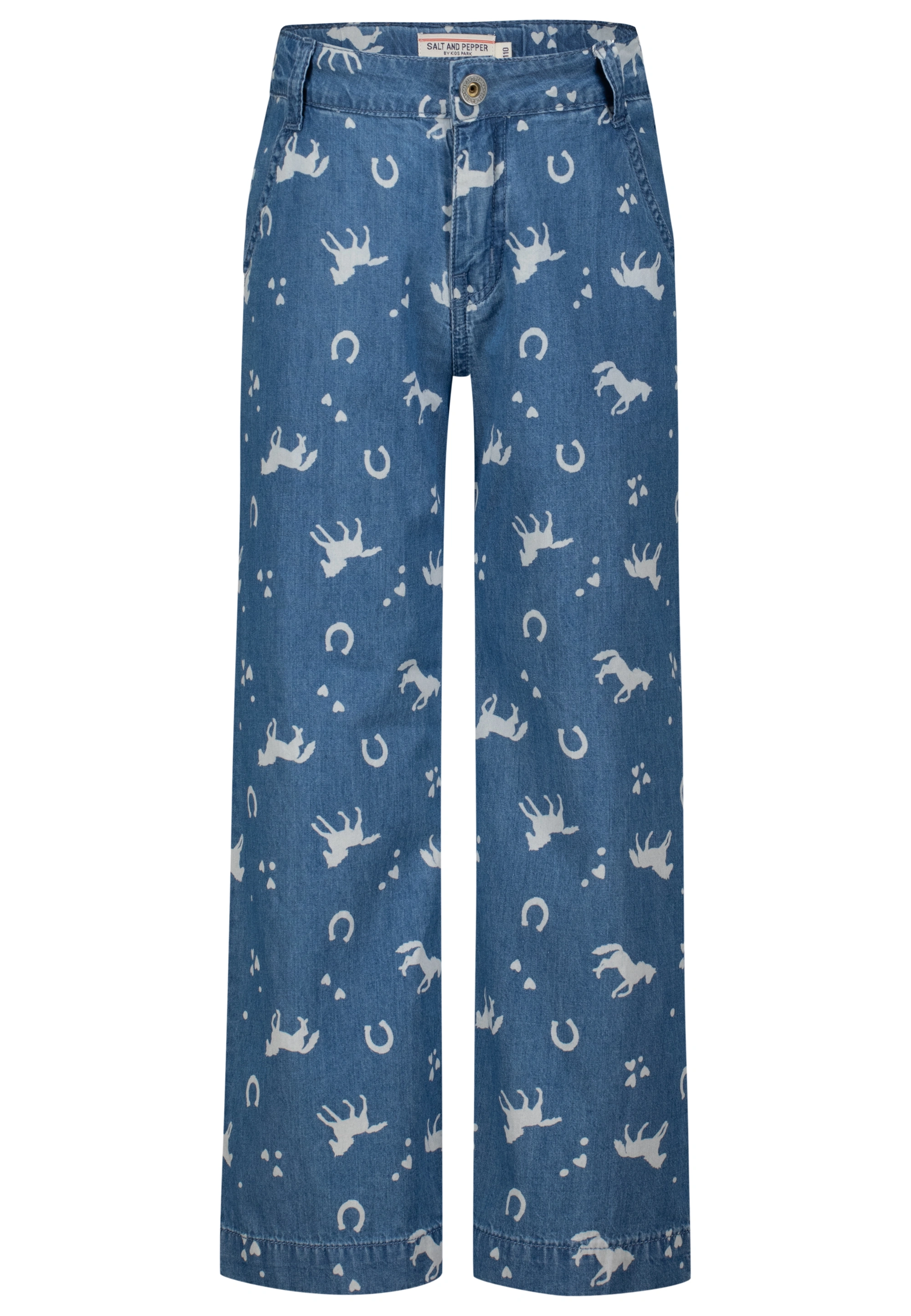 Jeans HORSES AOP in mid blue