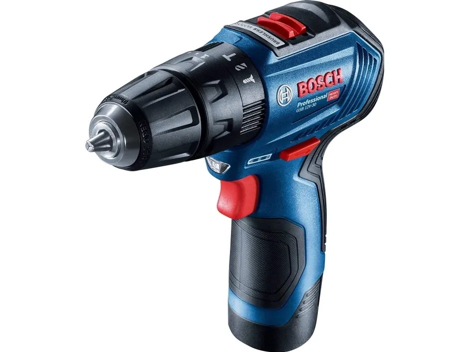 Batteridrevet boremaskine Bosch Impact 12V 30/17Nm 2x2,0Ah   kuffert GSB 12V-30 (06019G9100)