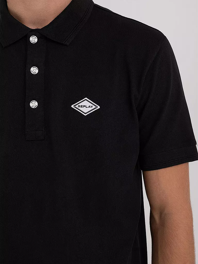 REPLAY Poloshirt  schwarz