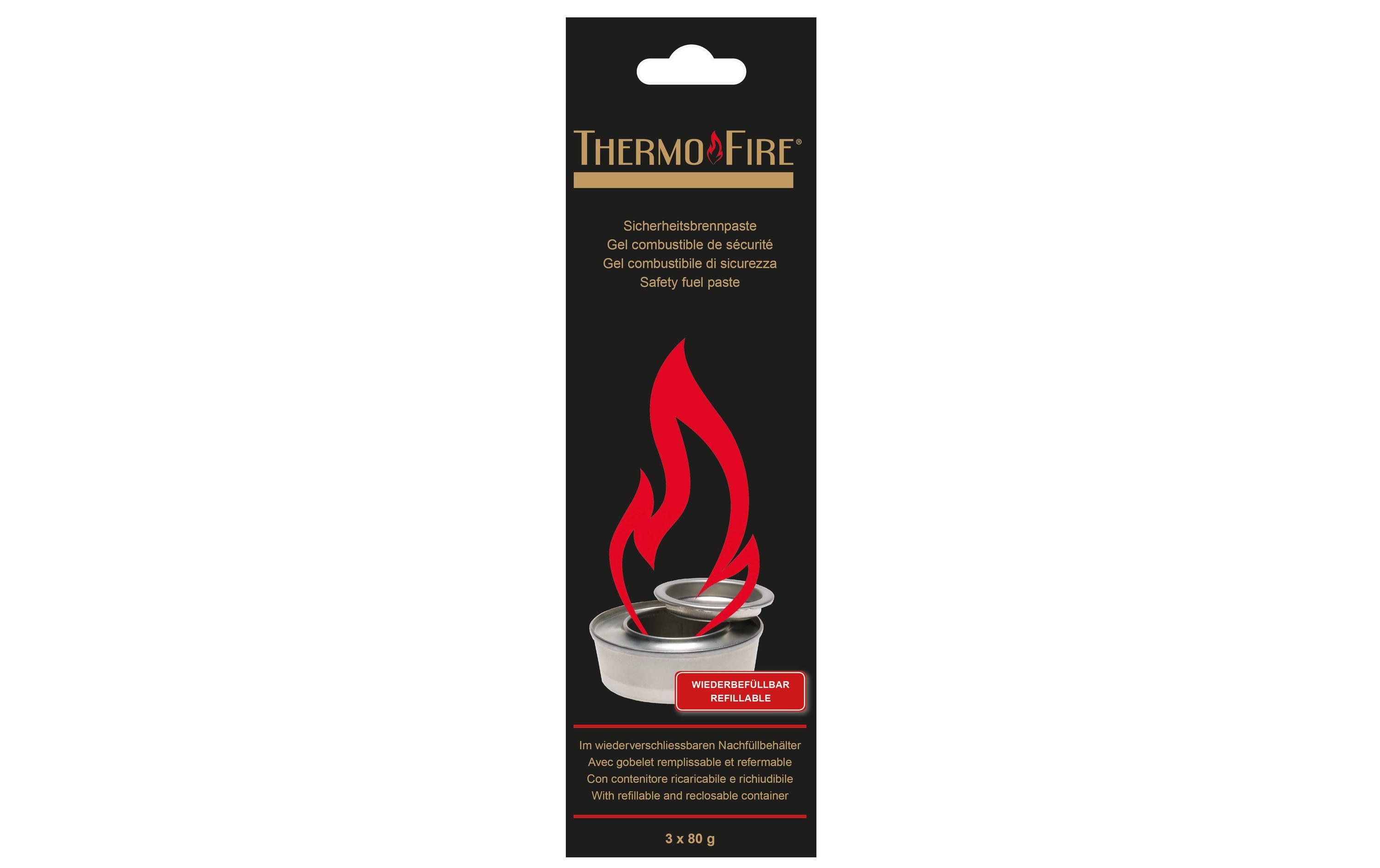 Brennpaste Thermo Fire 3 StückSicherheitsbrennpaste, Gel