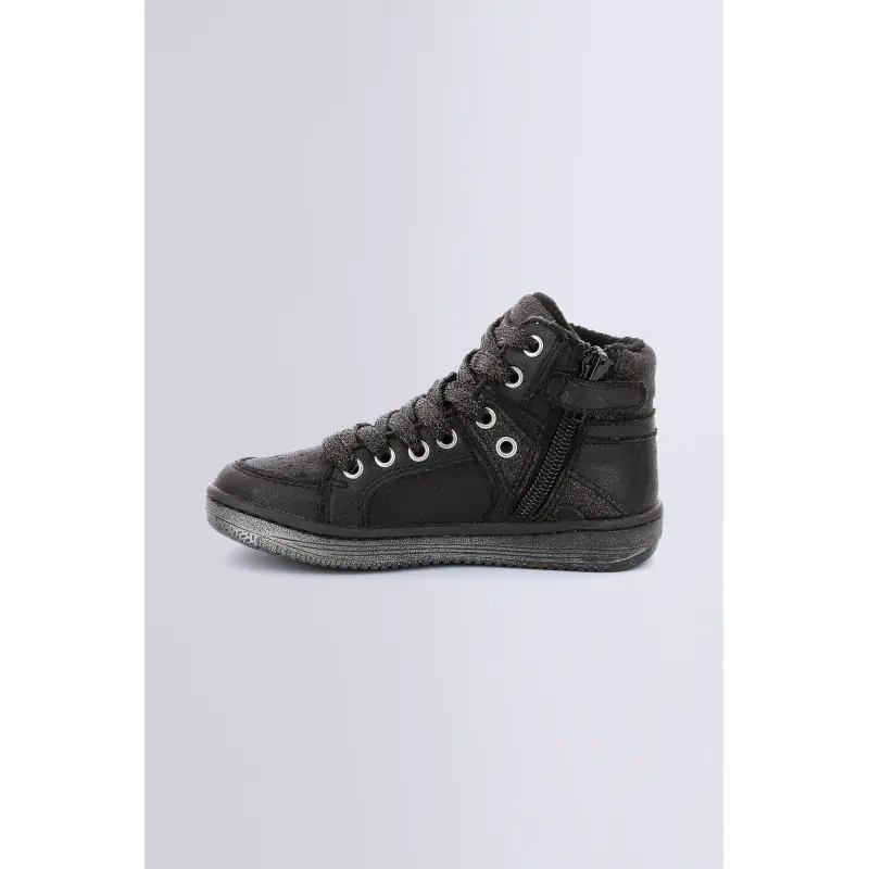 LOWELL NOIR BRILLANT (24-39) SNEAKERS HAUTES Synthétique Garçon