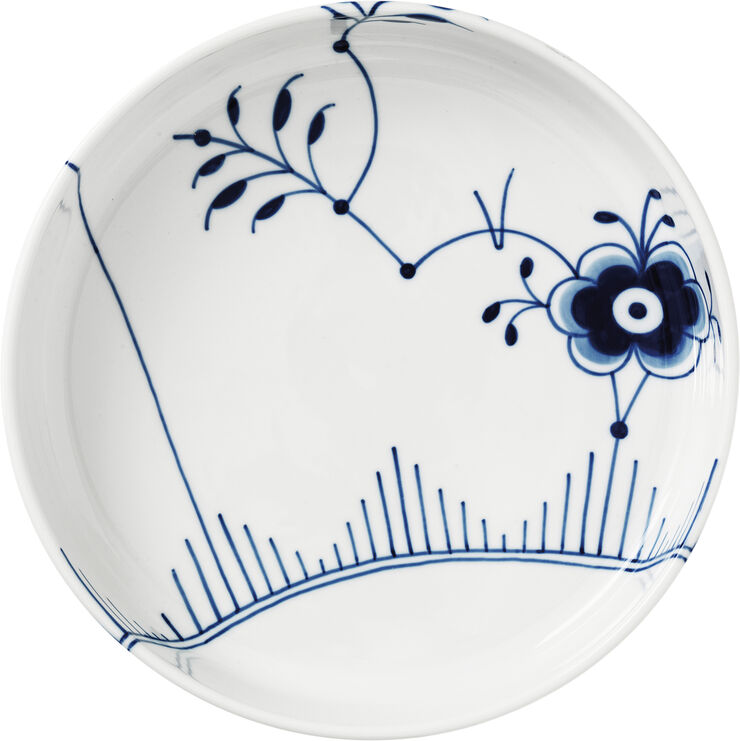 Royal Copenhagen Blå Mega Riflet ovnfast fad rundt 27 cm Hvid
