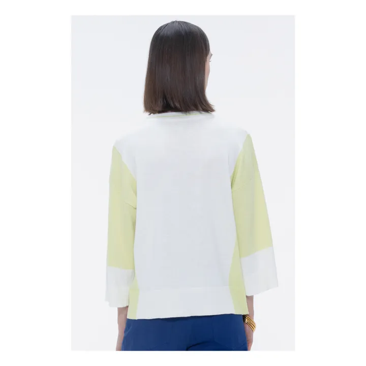 Our Sister Pull Timber Lin et Coton | Jaune citron