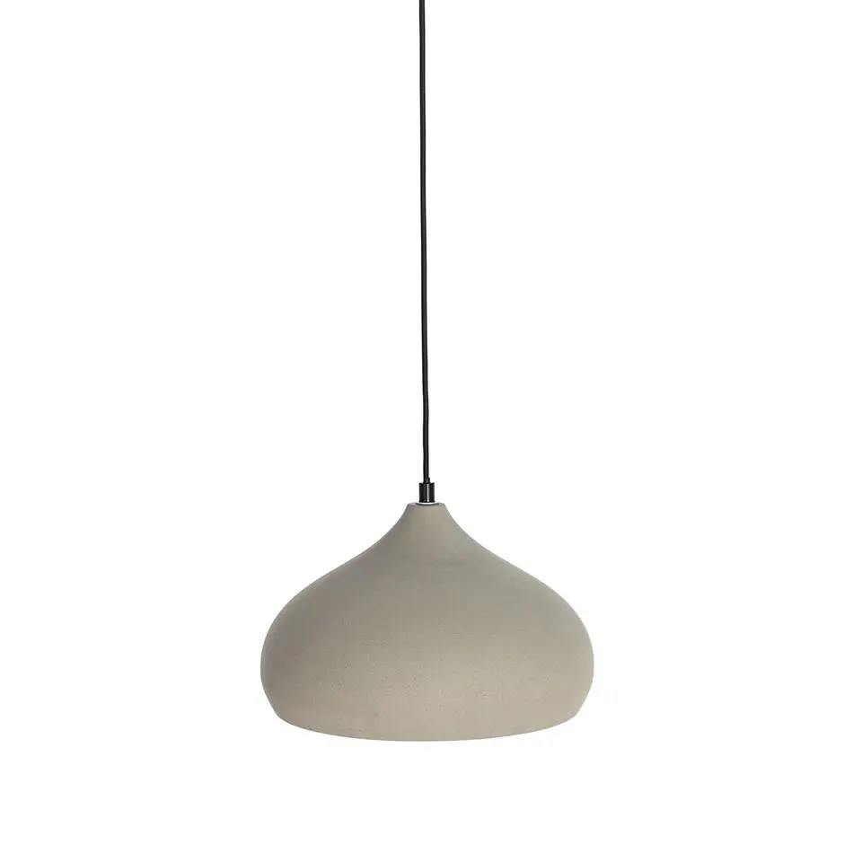 Qazqa hanglampen nick grijs e27