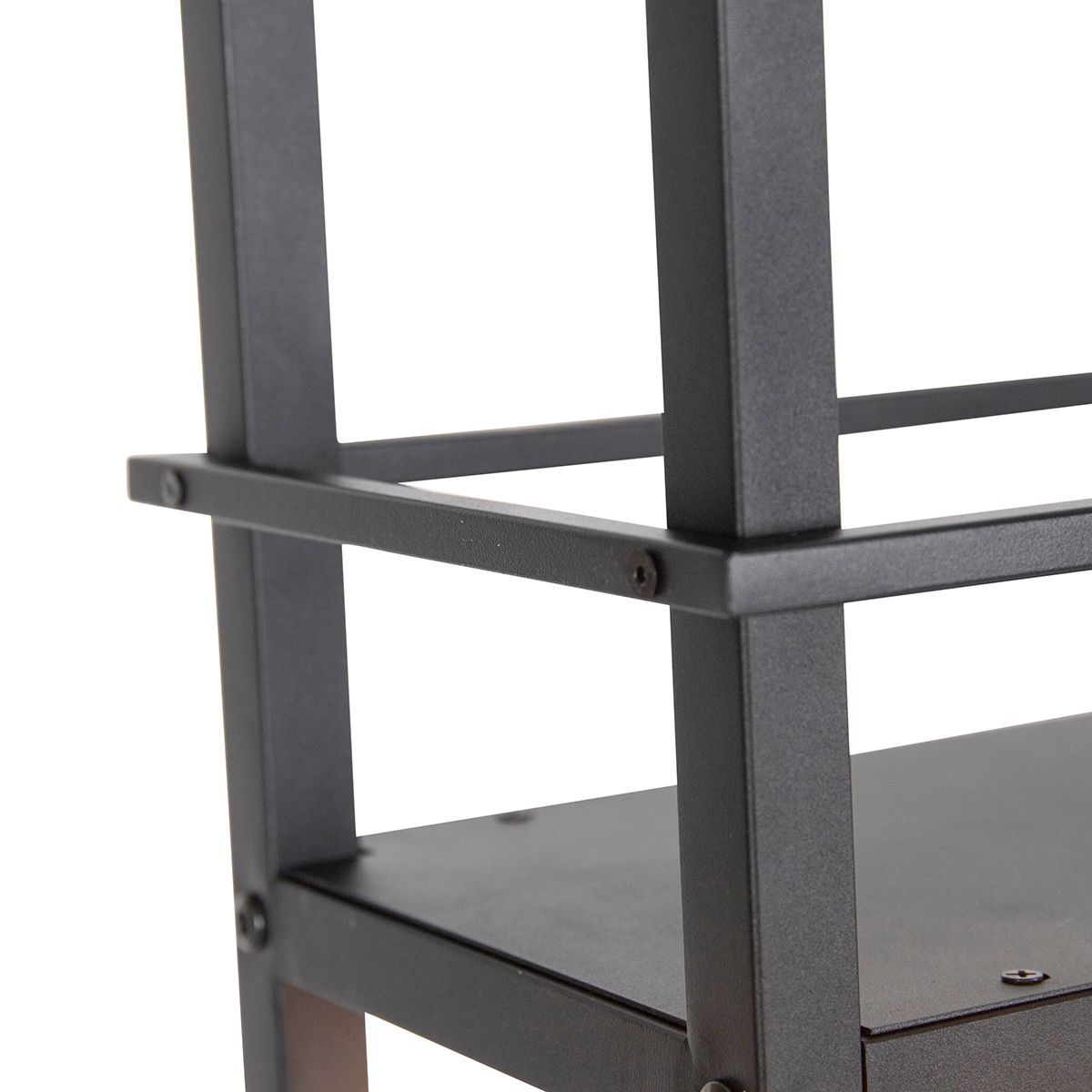 Industriële hanglamp zwart met 4-lichts rek - Cage Rack