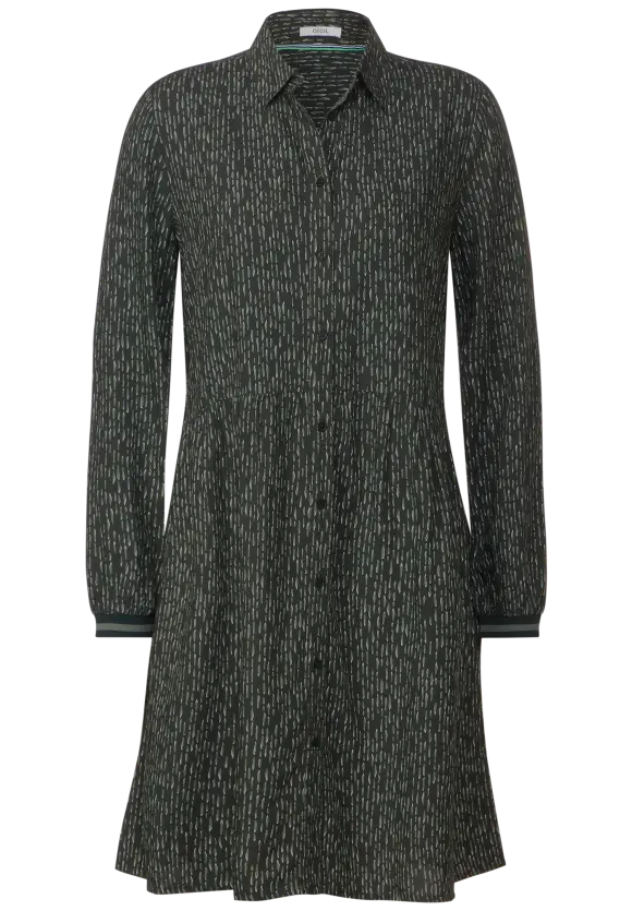 Minimalprint Kleid - strong khaki