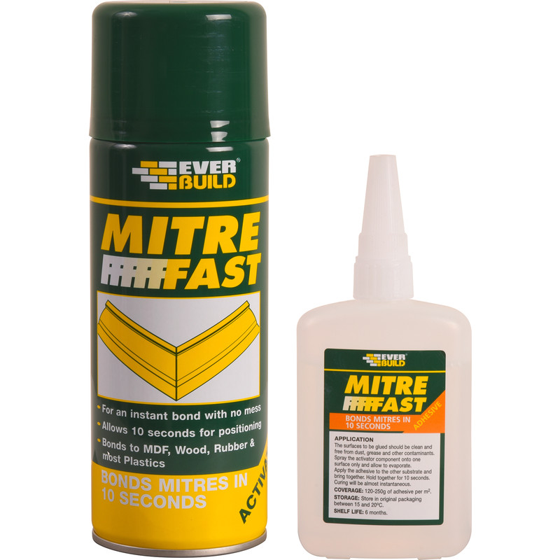 Everbuild secondelijm met activator 100gr + 400ml