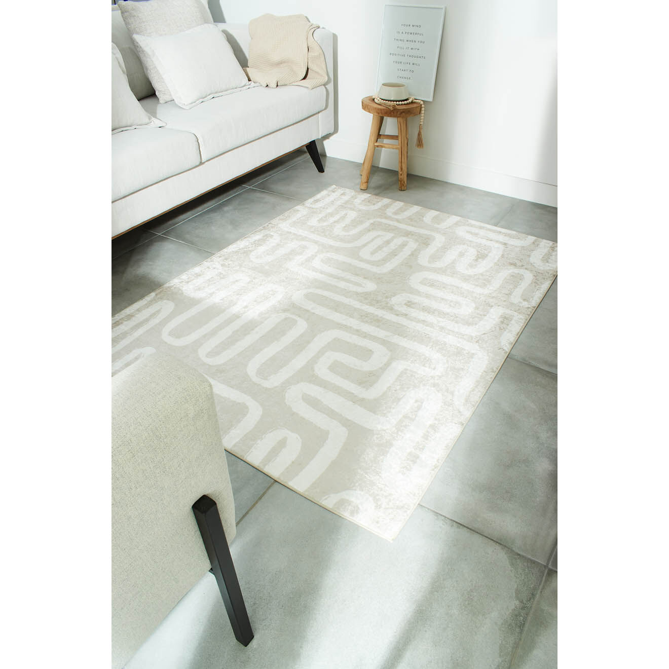 Nazar Rugs Tapis Grece 753 beige - 120x160 cm