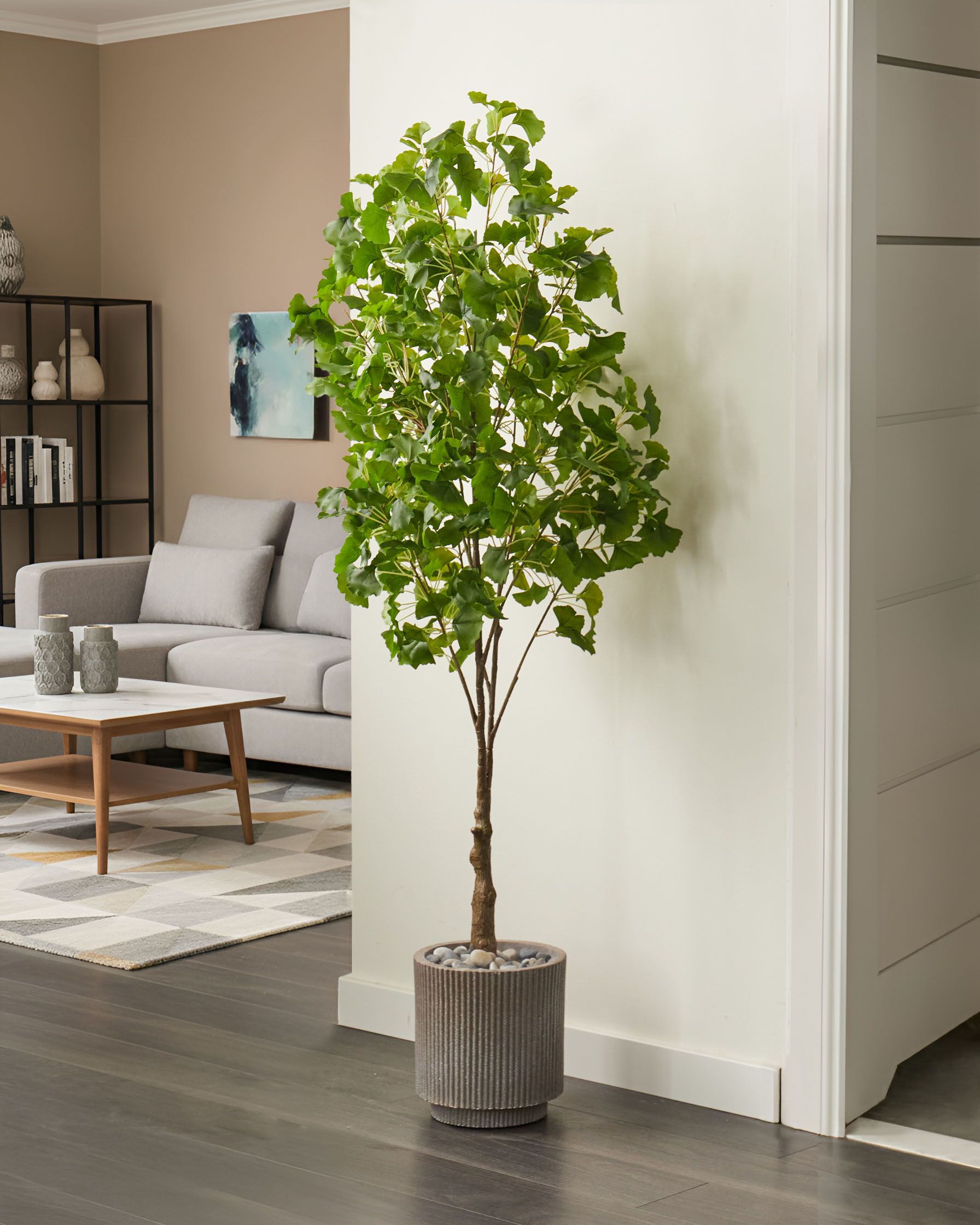 Beliani - GINKGO TREE - Kunstplant - Groen - 150 cm - Kunststof